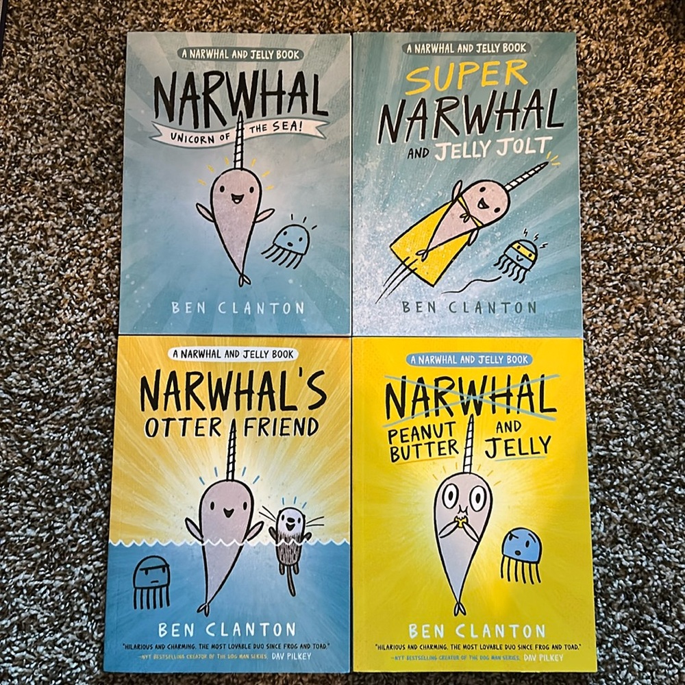 Narwhal set a four books by Ben Clanton